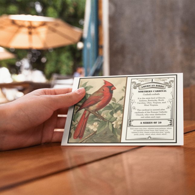 State Bird Collection, Cardinal, customizable Thank You Card (Creator Uploaded)