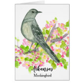 State Bird of Arkansas Mockingbird Blank (Front)