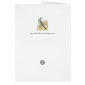 State Bird of Arkansas Mockingbird Blank Cards (Back)