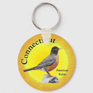 State Bird of Connecticut Keychain