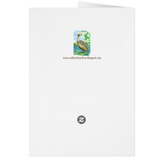 State Bird of Louisiana Pelican Blank (Back)