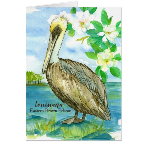 State Bird of Louisiana Pelican Blank