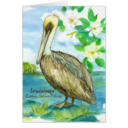 State Bird of Louisiana Pelican Blank Cards