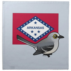 State Birdorable of Arkansas: Northern Mockingbird Cloth Napkins (set of 4) dinner 20