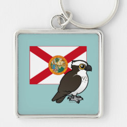 State Birdorable of Florida: Osprey Premium Square Keychain