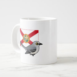 State Birdorable of Florida: Northern Mockingbird Jumbo Mug