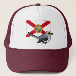 State Birdorable of Florida: Northern Mockingbird Trucker Hat