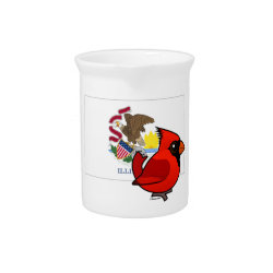 State Birdorable of Illinois: Northern Cardinal Pitcher
