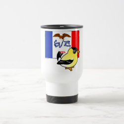 State Birdorable of Iowa: Goldfinch Travel / Commuter Mug