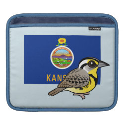 State Birdorable of Kansas: Western Meadowlark iPad Sleeve