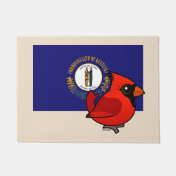 State Birdorable of Kentucky: Northern Cardinal Door Mat (18