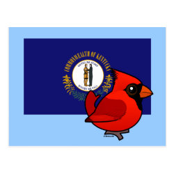 State Birdorable of Kentucky: Northern Cardinal Postcard