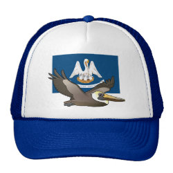 State Birdorable of Louisiana: Brown Pelican Trucker Hat