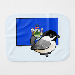 State Birdorable of Maine: Chickadee Burp Cloth