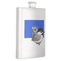 State Birdorable of Maine: Chickadee Stainless Steel Flask