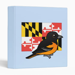 State Birdorable of Maryland: Baltimore Oriole Avery Signature Binder 8.5x11