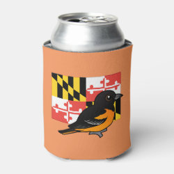 State Birdorable of Maryland: Baltimore Oriole Can Cooler