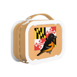 State Birdorable of Maryland: Baltimore Oriole Orange yubo Lunch Box