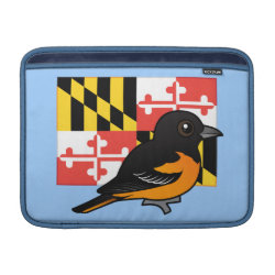 State Birdorable of Maryland: Baltimore Oriole Macbook Air Sleeve