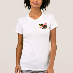 State Birdorable of Maryland: Baltimore Oriole Women's Crew T-Shirt