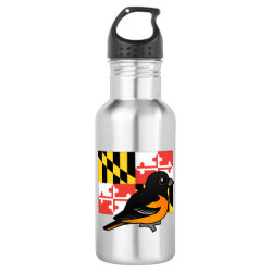State Birdorable of Maryland: Baltimore Oriole Water Bottle (24 oz)