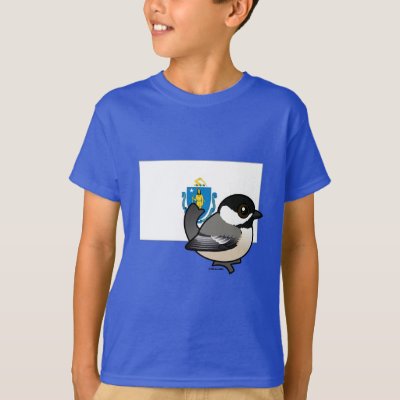 State Birdorable of Mass: Black-capped Chickadee T-Shirt