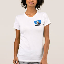 State Birdorable of Minnesota: Common Loon Women's Crew T-Shirt