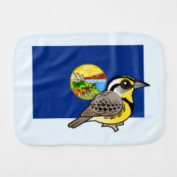 State Birdorable of Montana: Western Meadowlark Burp Cloth