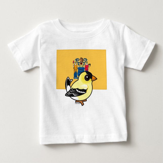 State Birdorable of New Jersey Baby T-Shirt (Front)