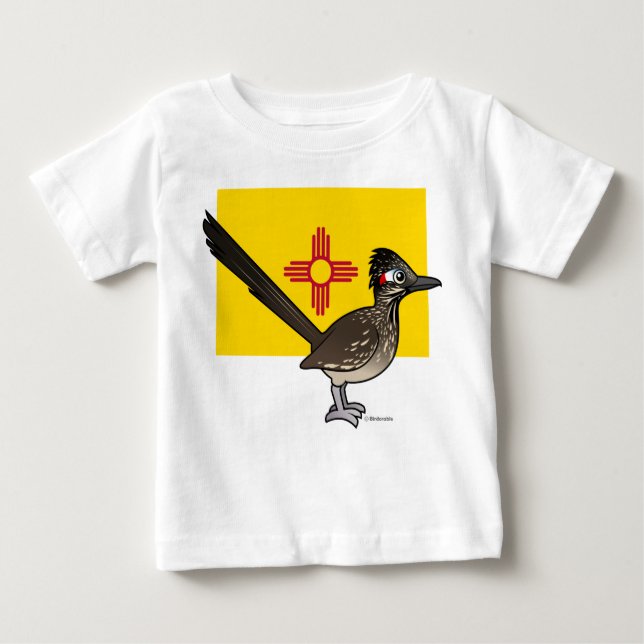 State Birdorable of New Mexico: Roadrunner Baby T-Shirt (Front)