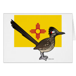 State Birdorable of New Mexico: Greater Roadrunner Greeting Card
