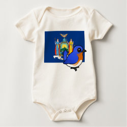 State Birdorable of New York: Eastern Bluebird Infant Organic Creeper