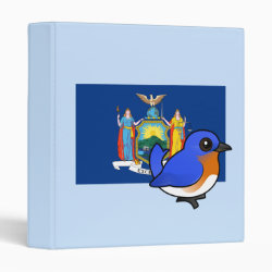 State Birdorable of New York: Eastern Bluebird Avery Signature Binder 8.5x11