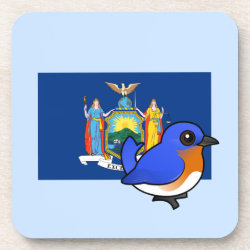 State Birdorable of New York: Eastern Bluebird Beverage Coaster