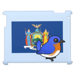 State Birdorable of New York: Eastern Bluebird Case Savvy Glossy Finish iPad Case