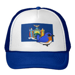 State Birdorable of New York: Eastern Bluebird Trucker Hat