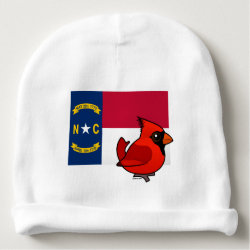State Birdorable of North Carolina: Northern Cardinal Infant Cotton Rib Beanie Hat