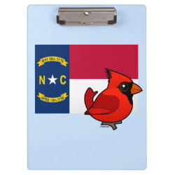 State Birdorable of North Carolina: Northern Cardinal Clipboard