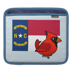 State Birdorable of North Carolina: Northern Cardinal iPad Sleeve