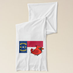 State Birdorable of North Carolina: Northern Cardinal Jersey Scarf