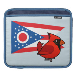 State Birdorable of Ohio: Northern Cardinal iPad Sleeve
