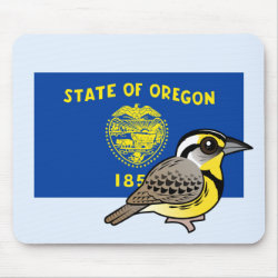 State Birdorable of Oregon: Western Meadowlark Mousepad