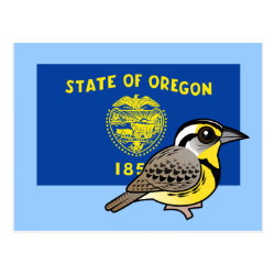 State Birdorable of Oregon: Western Meadowlark Postcard