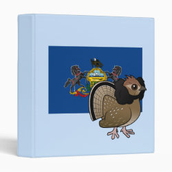 State Birdorable of Pennsylvania: Ruffed Grouse Avery Signature Binder 8.5x11