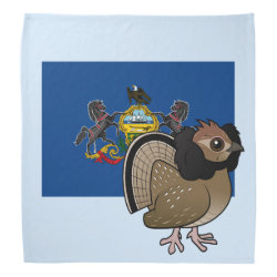 State Birdorable of Pennsylvania: Ruffed Grouse Bandana