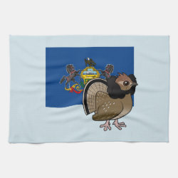 State Birdorable of Pennsylvania: Ruffed Grouse Kitchen Towel 16