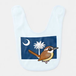 State Birdorable of South Carolina: Carolina Wren Baby Bib