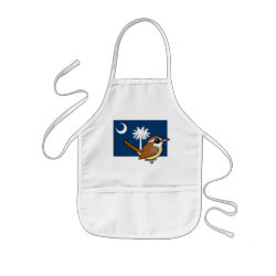 State Birdorable of South Carolina: Carolina Wren Kid's Apron