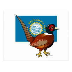 State Birdorable of South Dakota: Common Pheasant Postcard