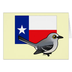 State Birdorable of Texas: Northern Mockingbird Greeting Card